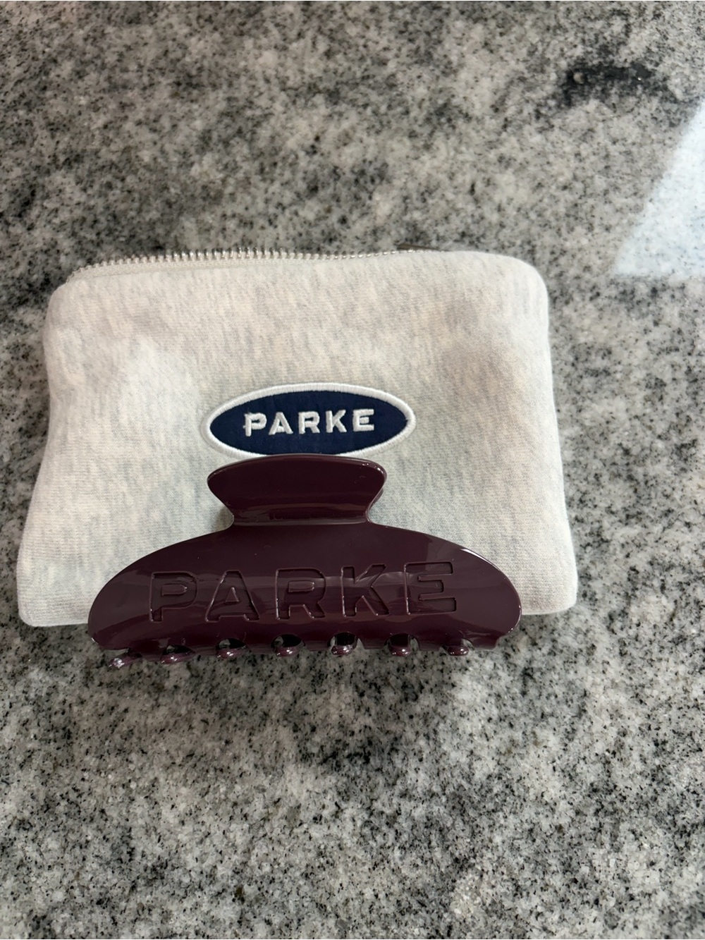 PARKE “eggplant” sold out color claw clip- NEW